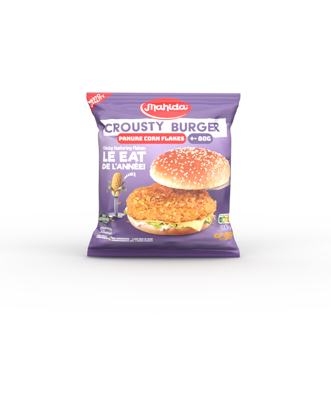 Crousty Burger "panure cornflakes"